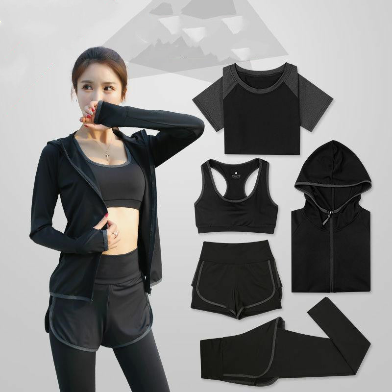 Yoga Clothing Sports Suit for Women - A complete set of athletic wear designed for yoga practice and sports activities, providing comfort and flexibility during workouts.